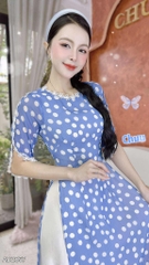 Áo Dài 4T Bong Bóng Mùa Hoa AD2857 (áo lẻ)
