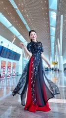 Áo Dài Đàn Bầu 4T AD2802 (áo lẻ)