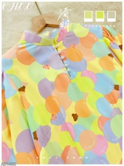 Áo Dài Tay Bồng Hạt Đậu AD1468 (áo lẻ)