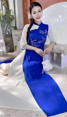 Áo Dài 4T Cây Đào Tiên AD2872 (áo lẻ)