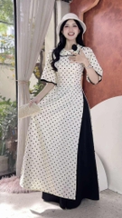 Áo Dài Cotton Bibo+PK AD2879 (áo lẻ)