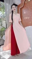 Áo Dài Sò Viền Ren AD1636 (áo lẻ)