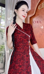 Áo Dài 2T+ Cổ Lá Lật+PK AD2899 (áo lẻ)