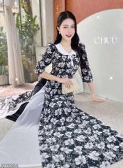 Áo Dài 4T Cổ Sen Gạo Nếp AD2884 (áo lẻ)