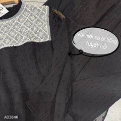 Áo Dài 4T Hạt Đậu Ngọc AD2846 (áo lẻ)