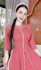 Áo Dài 4T Cổ Donut AD2895 (áo lẻ)