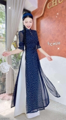 Áo Dài 4T Đá Chu Sa AD2890 (áo lẻ)