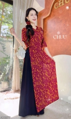 Áo Dài Mận Mận+PK AD2877 (áo lẻ)