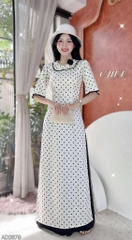 Áo Dài Cotton Bibo+PK AD2879 (áo lẻ)