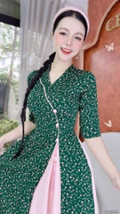 Áo Dài 2T+ Cổ Lá Lật+PK AD2899 (áo lẻ)
