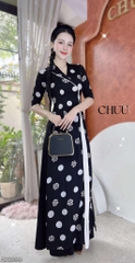 Áo Dài 2T+ Cổ Lá Lật+PK AD2899 (áo lẻ)