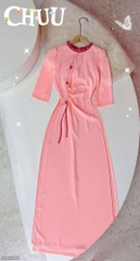Áo Dài 4T Cỏ Rose AD2820 (áo lẻ)