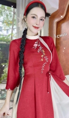 Áo Dài 2T+ Đồi Hoa Bay AD2904 (áo lẻ)