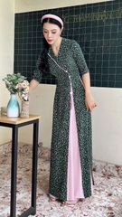Áo Dài 2T+ Cổ Lá Lật+PK AD2899 (áo lẻ)