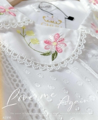 Áo Sơ Mi Hoa Cúc Hồng A2916