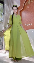 Áo Dài 4T Hoa Hồng Xoay+PK AD2860 (áo lẻ)