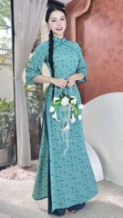 Áo Dài Hoa Sương Rồng AD2902 (áo lẻ)