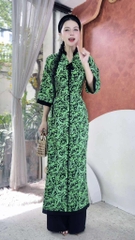 Áo Dài Bách Hoa+PK AD2906 (áo lẻ)