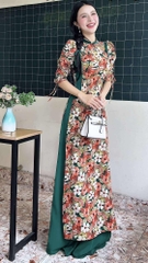Áo Dài Tay Rút Mận Mận+PK AD2916