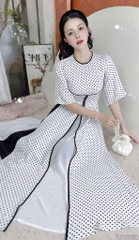 Áo Dài 3T Ly Trà Sữa AD2950 (áo lẻ)