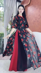 Áo Dài 4T Cà Na AD2915 (áo lẻ)