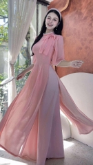 Áo Dài 4T Tơ Quả Quất AD2914 (áo lẻ)