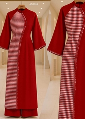 Áo Dài Dòng Sông Trăng AD2918 (áo lẻ)