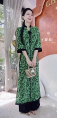 Áo Dài Bách Hoa+PK AD2906 (áo lẻ)