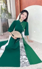 Áo Dài 2T+ Phong Đình+PK AD2922 (áo lẻ)