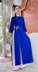 Áo Dài Eo Bướm Vũ AD2791 (áo lẻ)