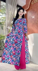 Áo Dài Cây Cầu Gỗ AD2881 (áo lẻ)