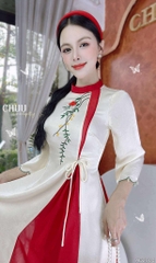 Áo Dài 2T+ Đồi Hoa Bay AD2904 (áo lẻ)