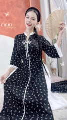 Áo Dài Bách Hoa+PK AD2906 (áo lẻ)