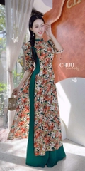Áo Dài Tay Rút Mận Mận+PK AD2916