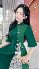 Áo Dài 2T+ Phong Đình+PK AD2922 (áo lẻ)