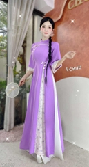 Áo Dài 3T Cheri Quế AD2849 (áo lẻ)