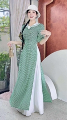 Áo Dài Ô Nhí Hoa Trà AD1520 (áo lẻ)