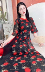 Áo Dài 4T Cà Na AD2915 (áo lẻ)