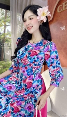 Áo Dài Cây Cầu Gỗ AD2881 (áo lẻ)