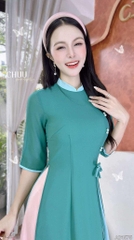 Áo Dài Chiffon 4T Ngọc Đôi 130cm AD1575 (áo lẻ)
