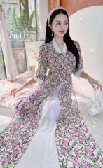 Áo Dài 4T 5 Tầng Mây Bay AD2917 (áo lẻ)