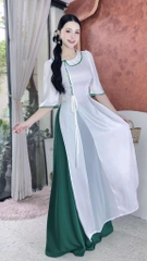 Áo Dài Gấm Cá Gỗ AD2931 (áo lẻ)