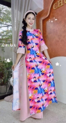 Áo Dài Vòng Nguyệt Quế AD2837 (áo lẻ)