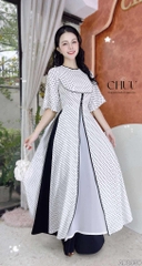 Áo Dài 3T Ly Trà Sữa AD2950 (áo lẻ)