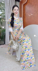 Áo Dài Vòng Nguyệt Quế AD2837 (áo lẻ)