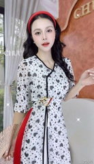 Áo Dài 4T Chiếc Quạt Tiên AD2951 (áo lẻ)