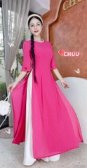 Áo Dài 4T Cổ Cườm Bọt Biển AD1590 (áo lẻ)