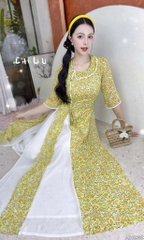 Áo Dài 4T Lục Lạc Châu AD2930 (áo lẻ)