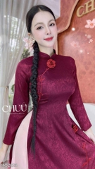 Áo Dài Cánh Hồng Phai+2PK AD2823 (áo lẻ)