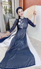 Áo Dài 4T Cành Hồng Sương AD2944 (áo lẻ)